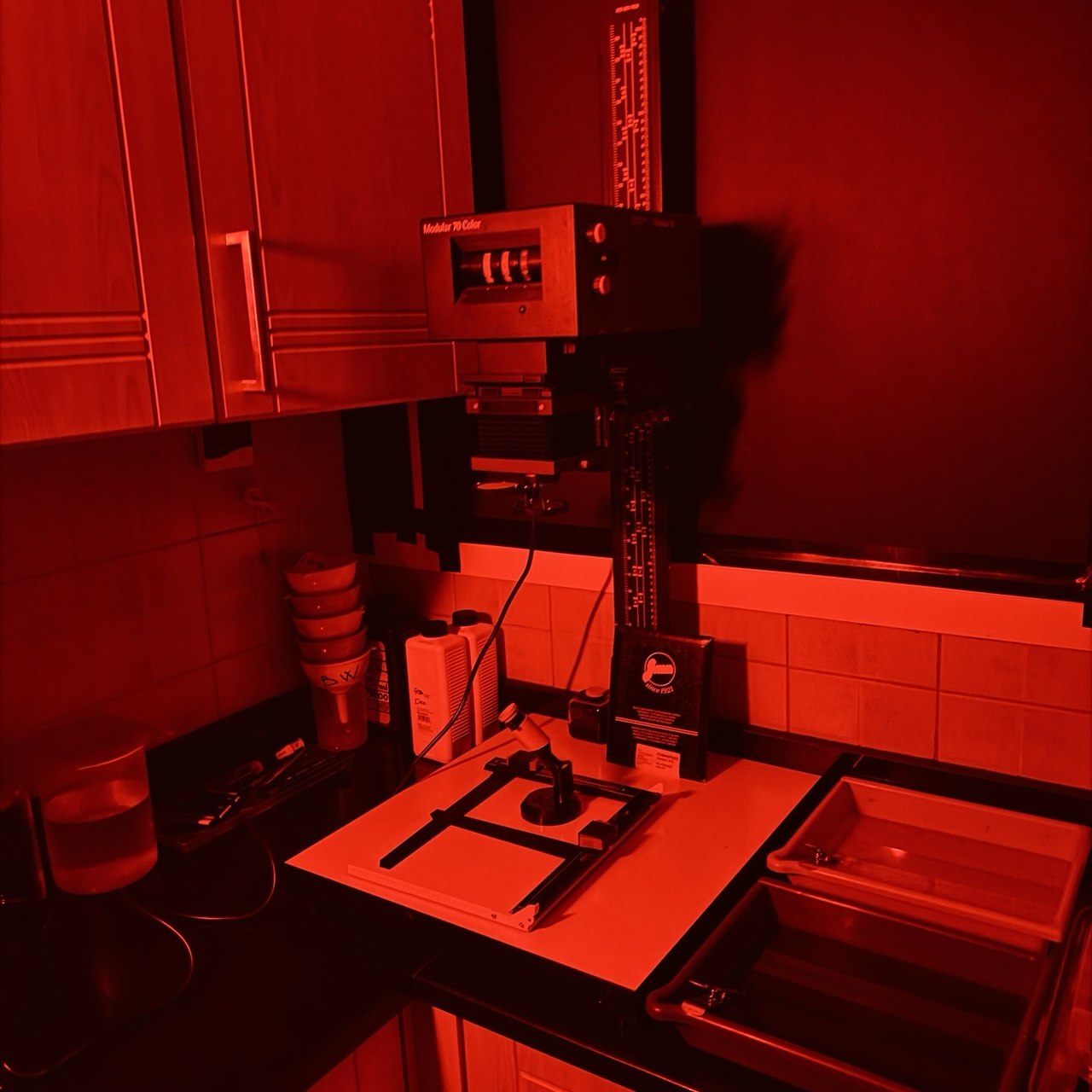 Darkroom rental with photographic enlarger at Lab Al Awal in Dubai